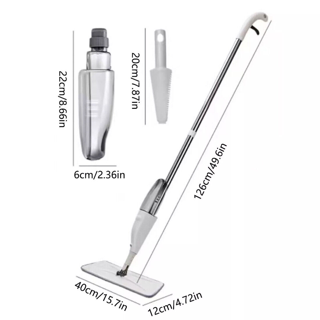 Spray Mop With Microfiber Cleaning Pads