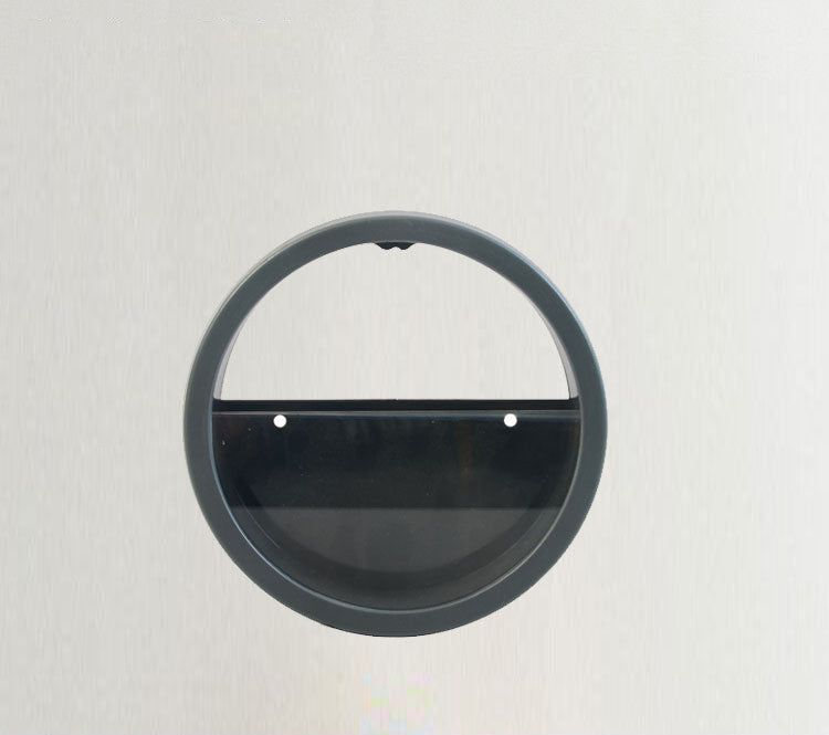 Round Iron Wall Vase Decor