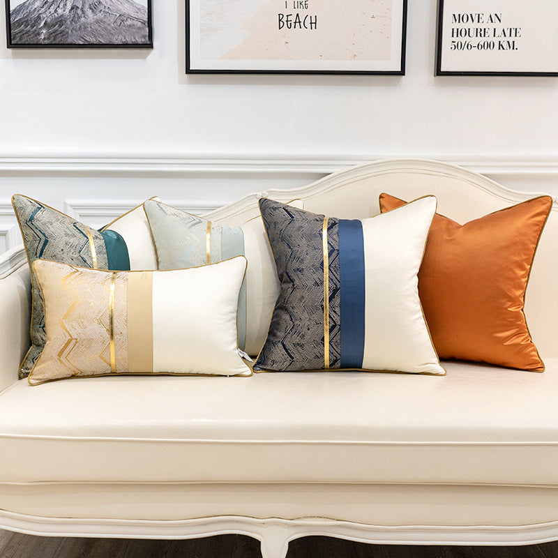 Home Fashion Splicing Pillow Cover