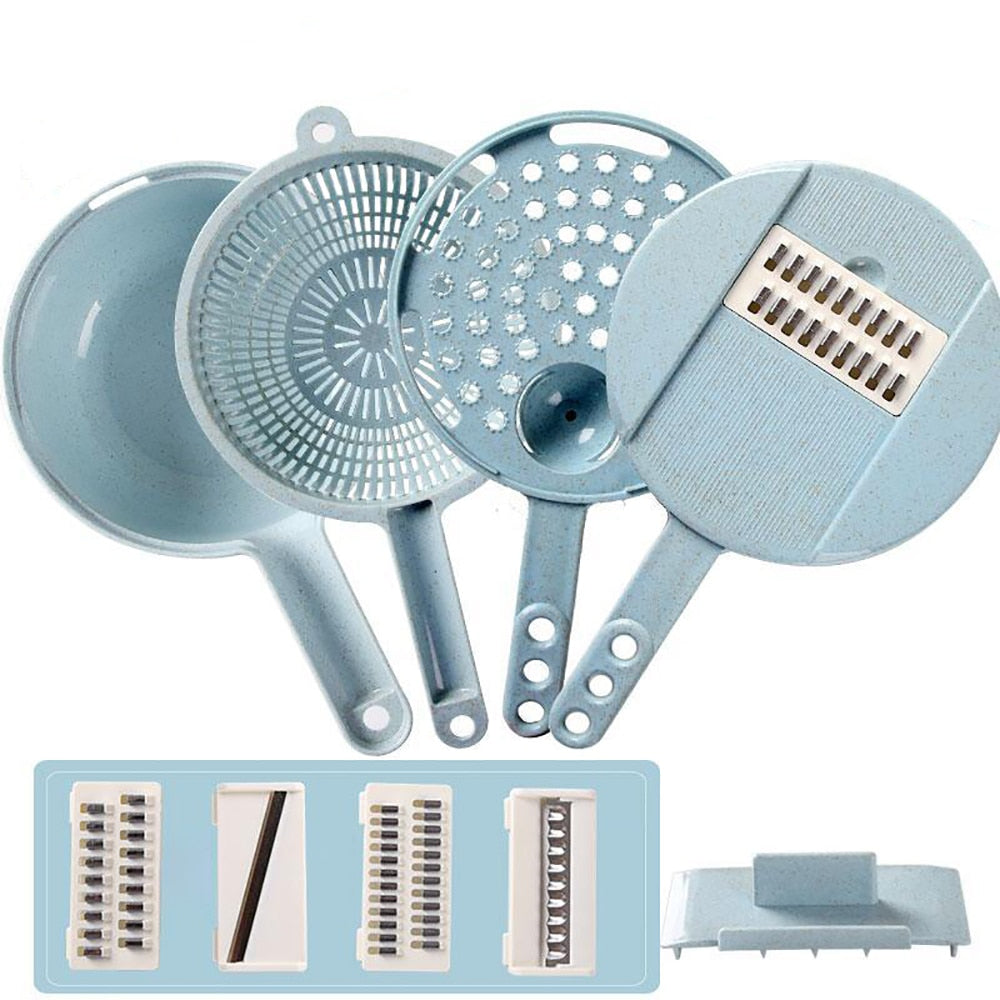 Multi-Function Vegetable Cutter with Strainer