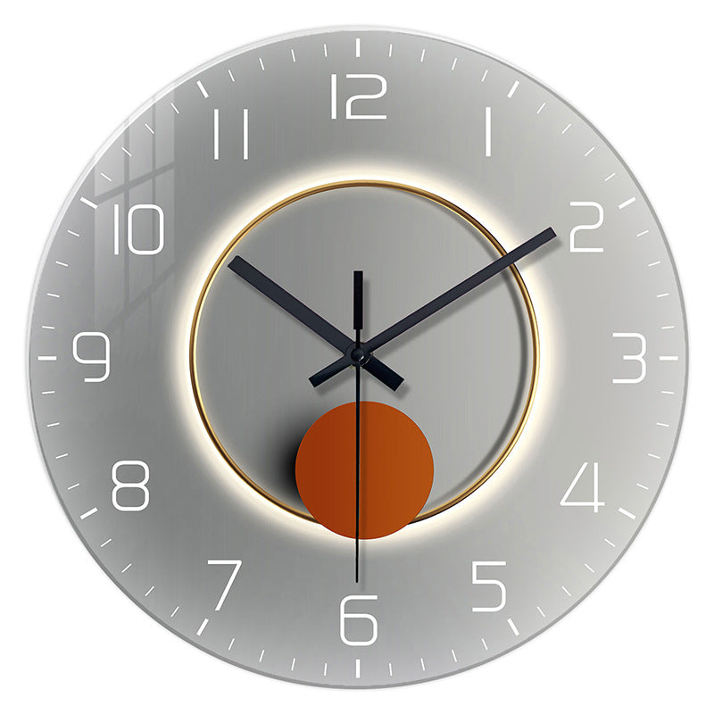 Tempered Glass Silent Decorative Wall Clock