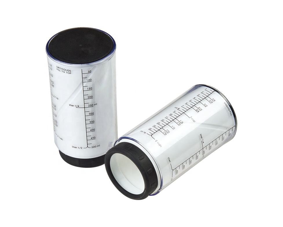 Rotating Plastic Measuring Cups Tool