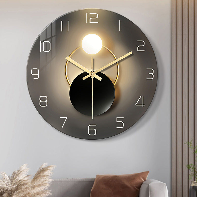 Tempered Glass Silent Decorative Wall Clock