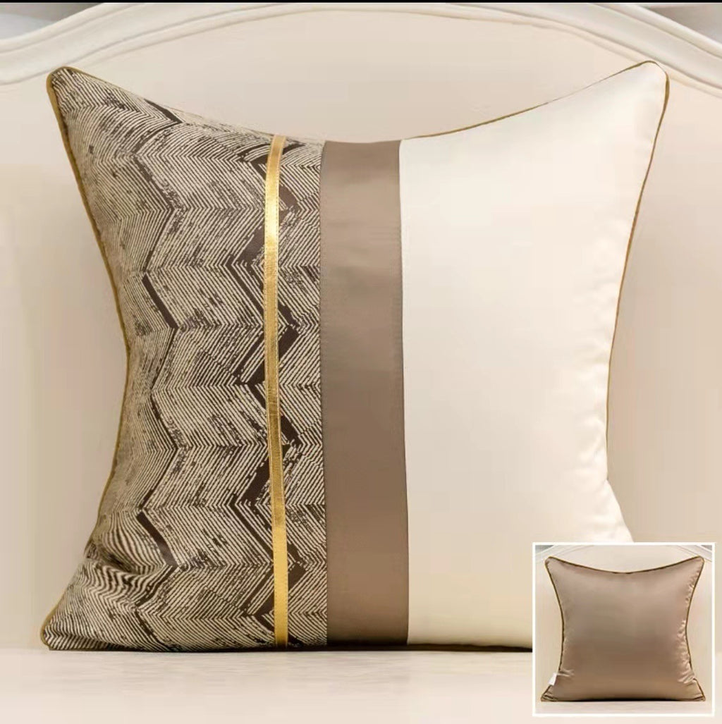 Home Fashion Splicing Pillow Cover