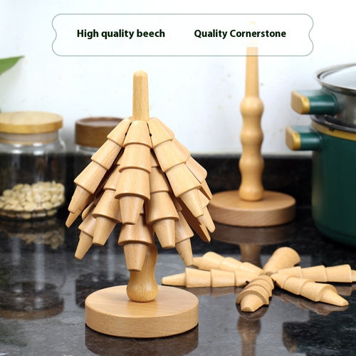 Cup Mat Household Beech Heat Proof Mat Kitchen Gadgets