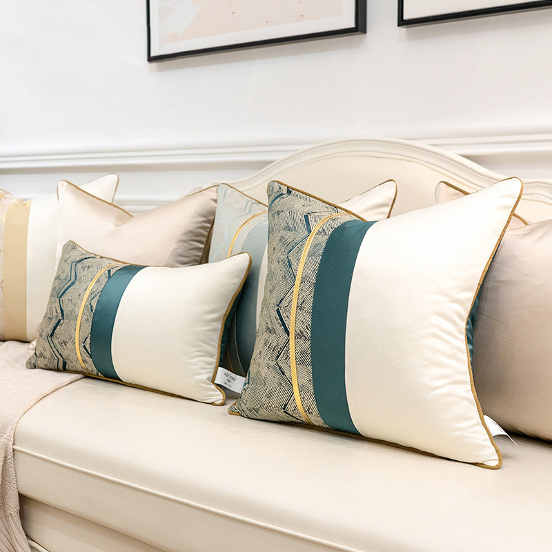 Home Fashion Splicing Pillow Cover