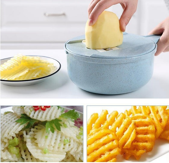 Multi-Function Vegetable Cutter with Strainer