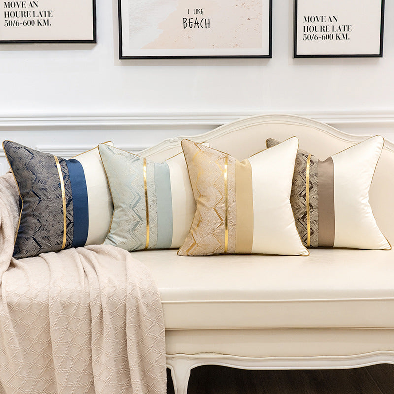 Home Fashion Splicing Pillow Cover