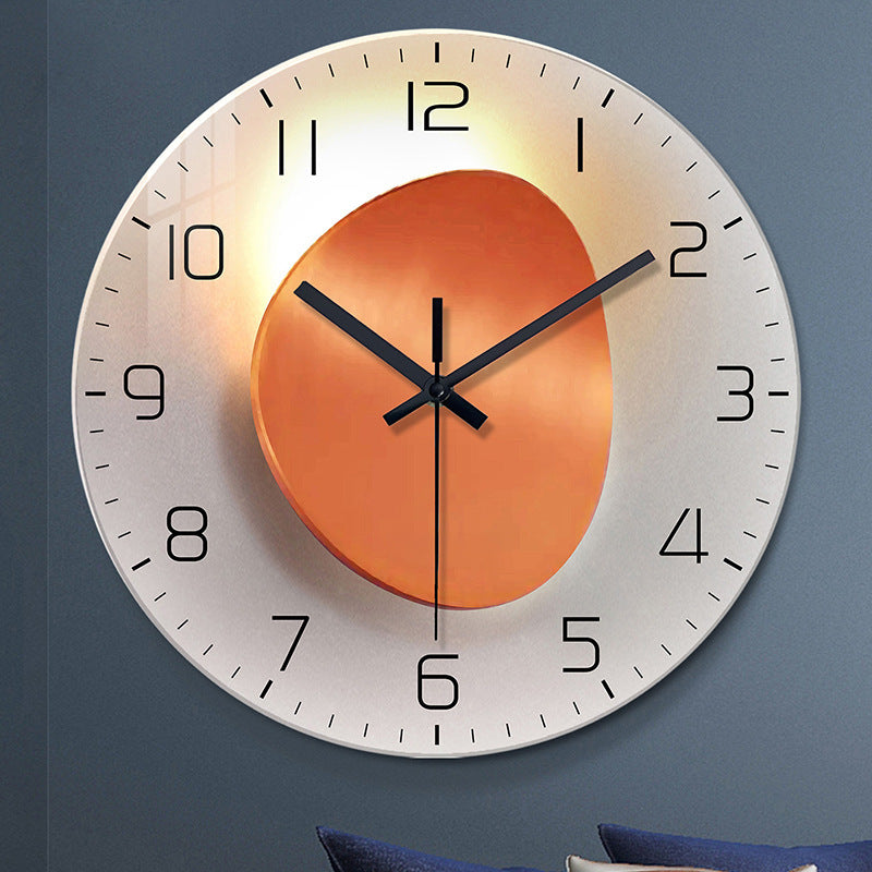 Tempered Glass Silent Decorative Wall Clock