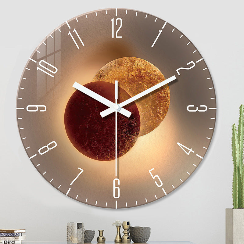 Tempered Glass Silent Decorative Wall Clock