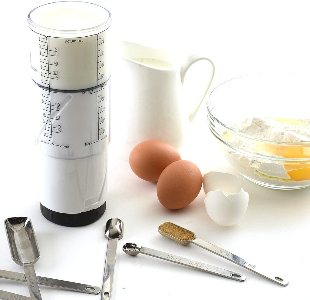 Rotating Plastic Measuring Cups Tool