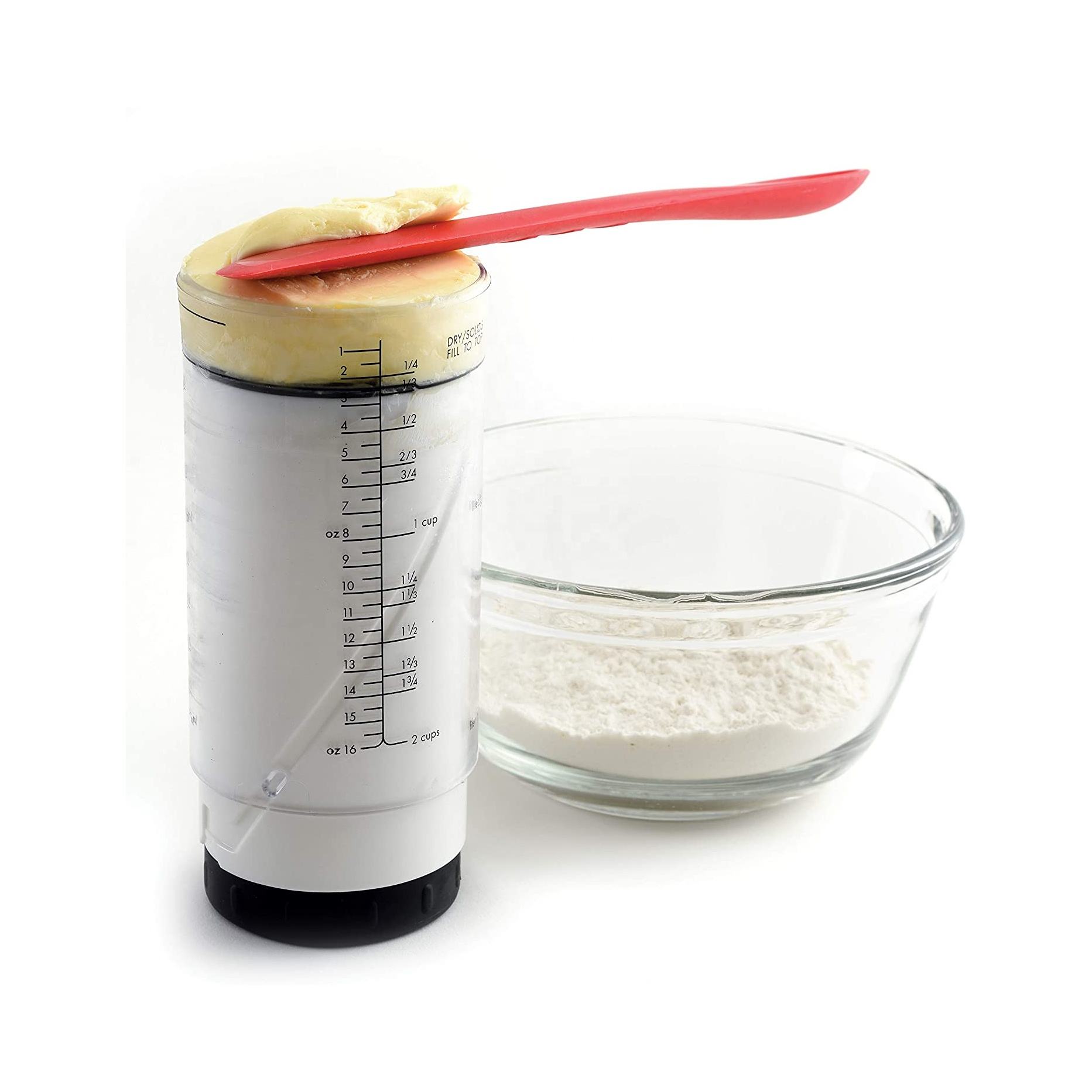 Rotating Plastic Measuring Cups Tool