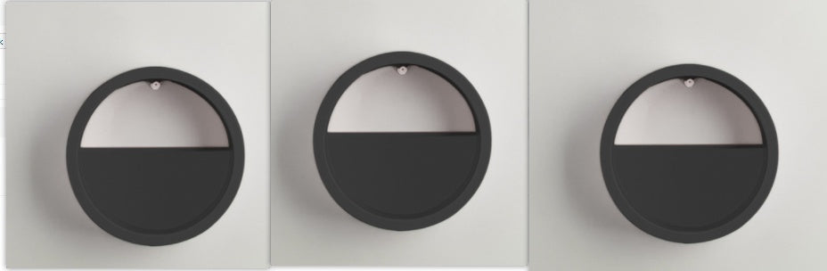 Round Iron Wall Vase Decor