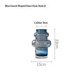 Blue Glass Vase For Home Decor